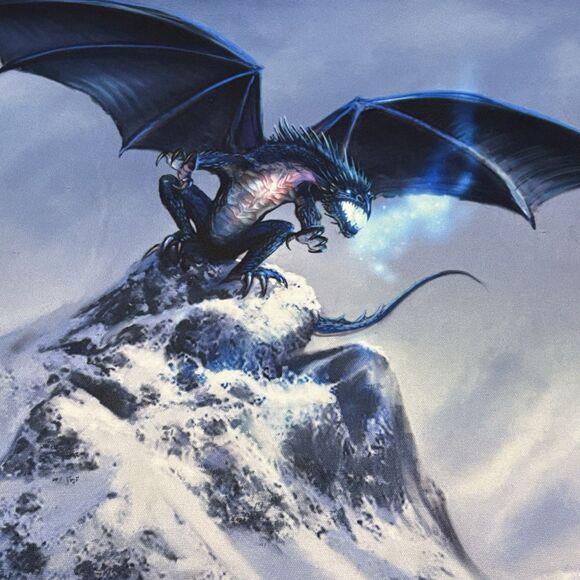 Ice Guardian Dragon Playmat By Mark Poole Signed - Picture 2 of 7